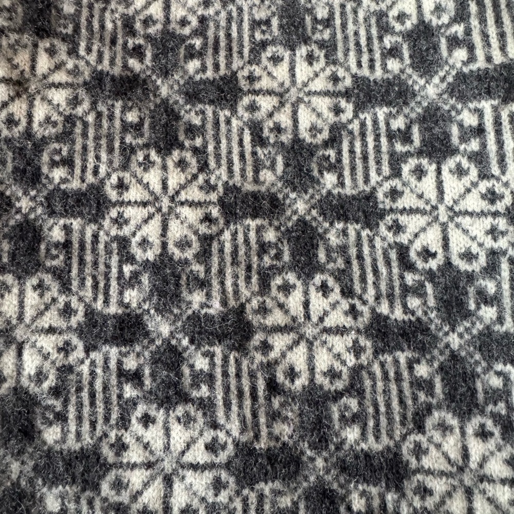 Vintage Gap Fair Isle Lambswool Cardigan Sweater Nordic Snowflake Women’s Large - Picture 7 of 13